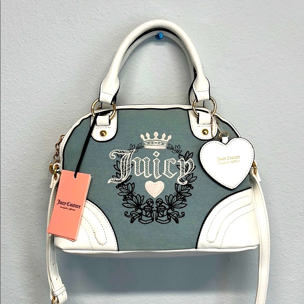 π©΅ Juicy Couture Blue and White Women's Bag - Picture 1 of 11
